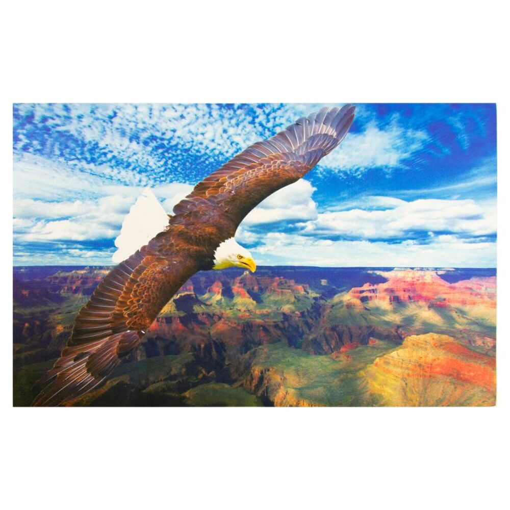 Woodland Creek Soaring Eagle Scene 29" x 18" Indoor/Outdoor Door Mat